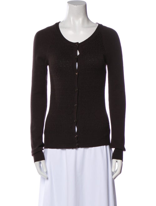 Fendi Wool Scoop Neck Sweater