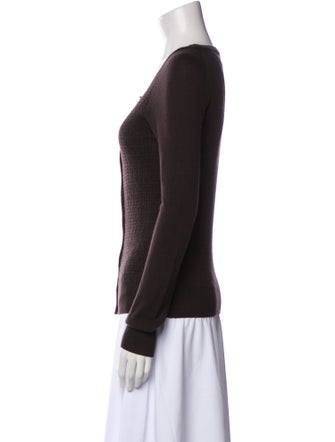 Fendi Wool Scoop Neck Sweater