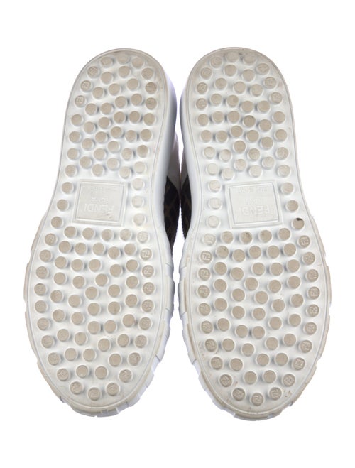 Fendi Zucca FF Logo Leather Sneakers