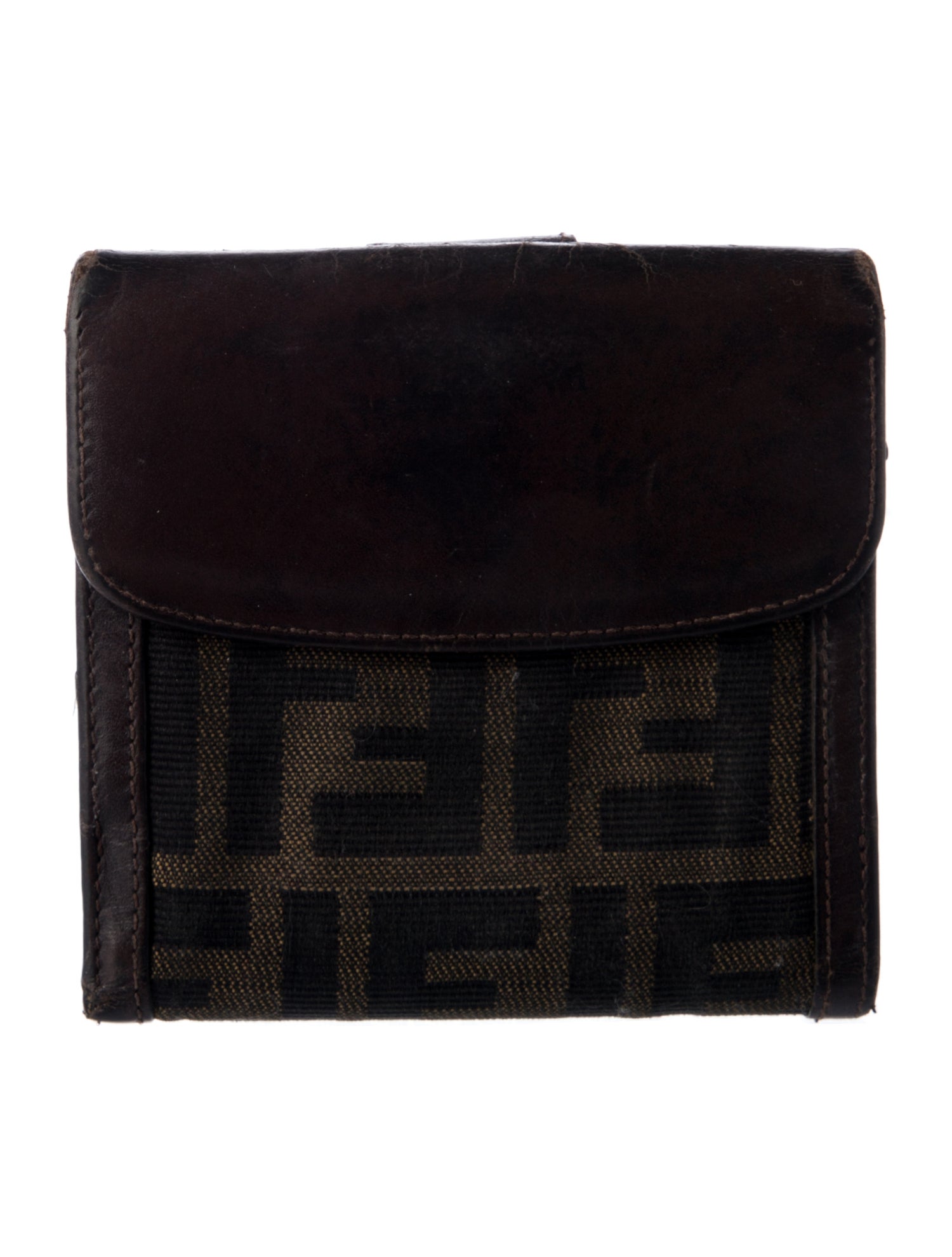 Fendi Vintage Zucca FF Logo Wallet