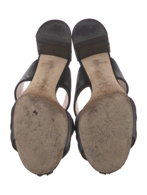 Fendi Zucca FF Logo Leather Slides