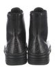 Fendi Zucca FF Logo Leather Combat Boots