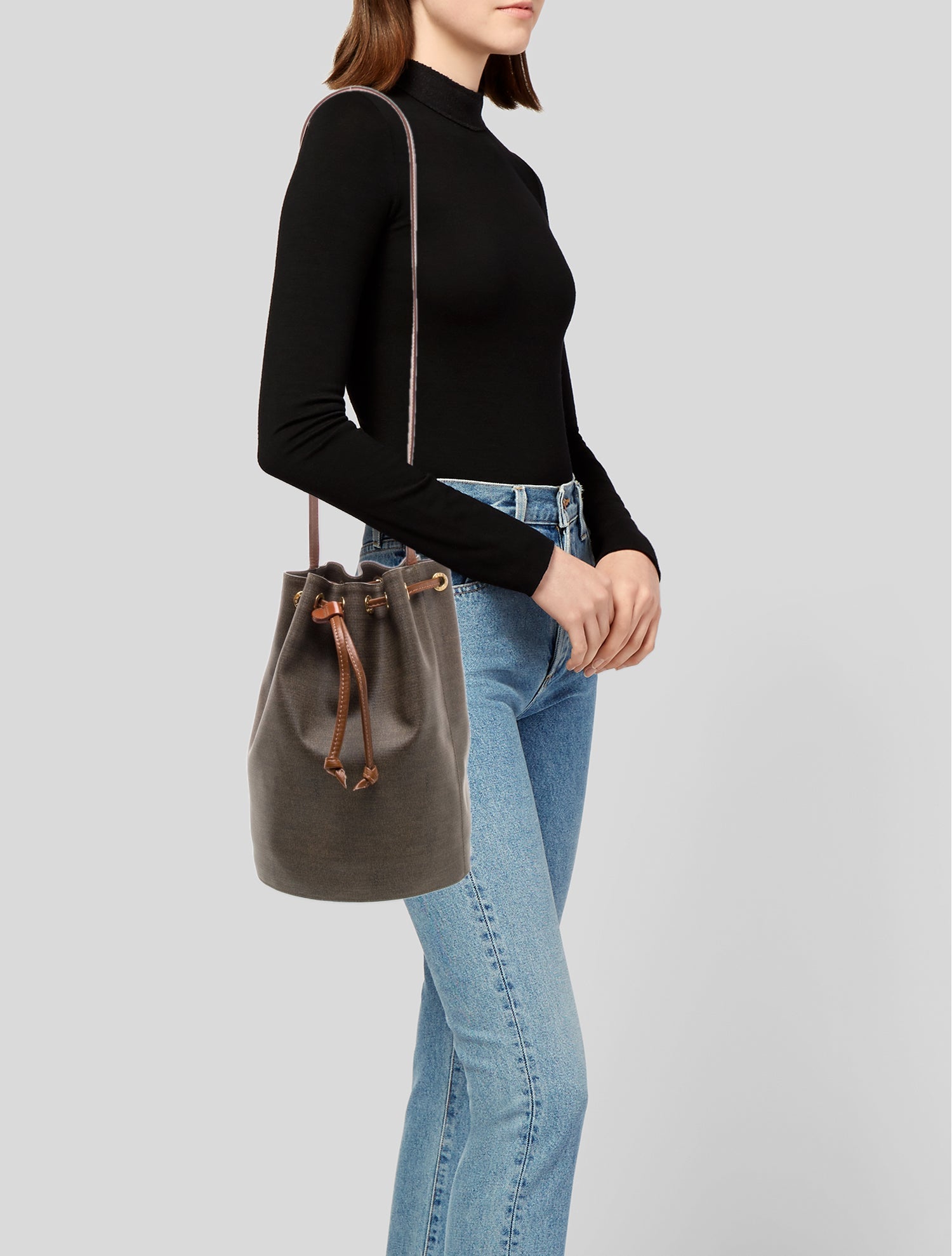 Fendi Canvas Bucket Bag