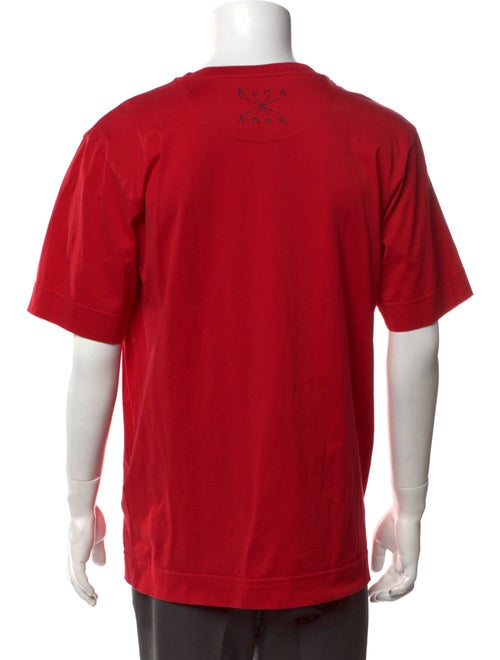 Fendi Monsters Motif Crew Neck T-Shirt