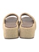 Fendi Raffia Embroidered Accent Espadrilles