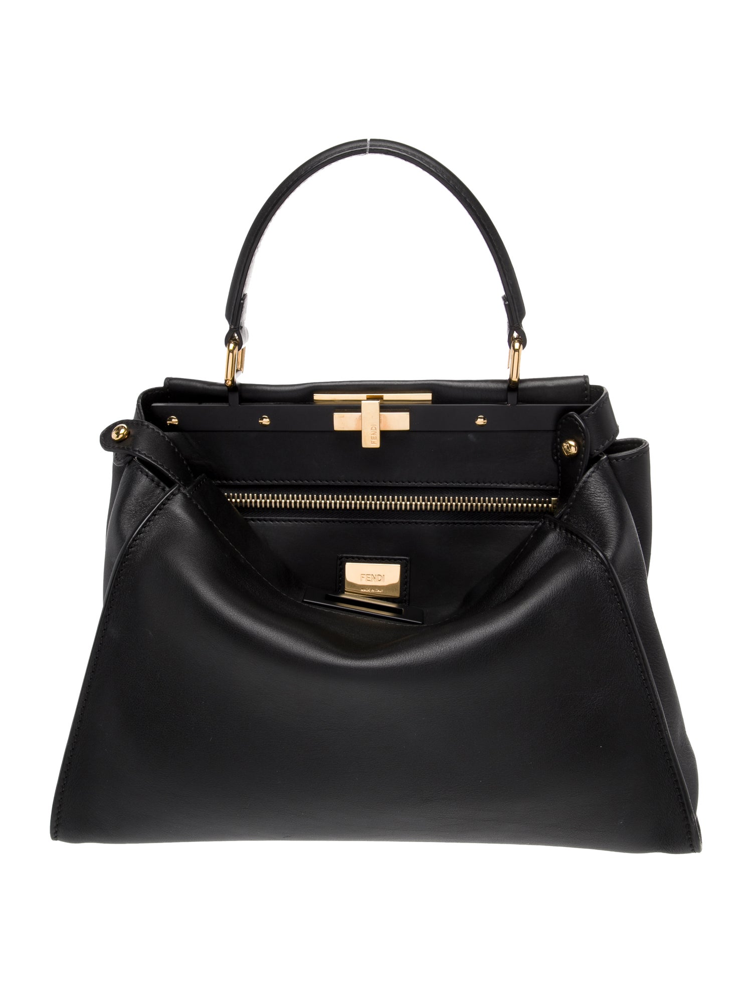 Fendi Leather Peekaboo Medium