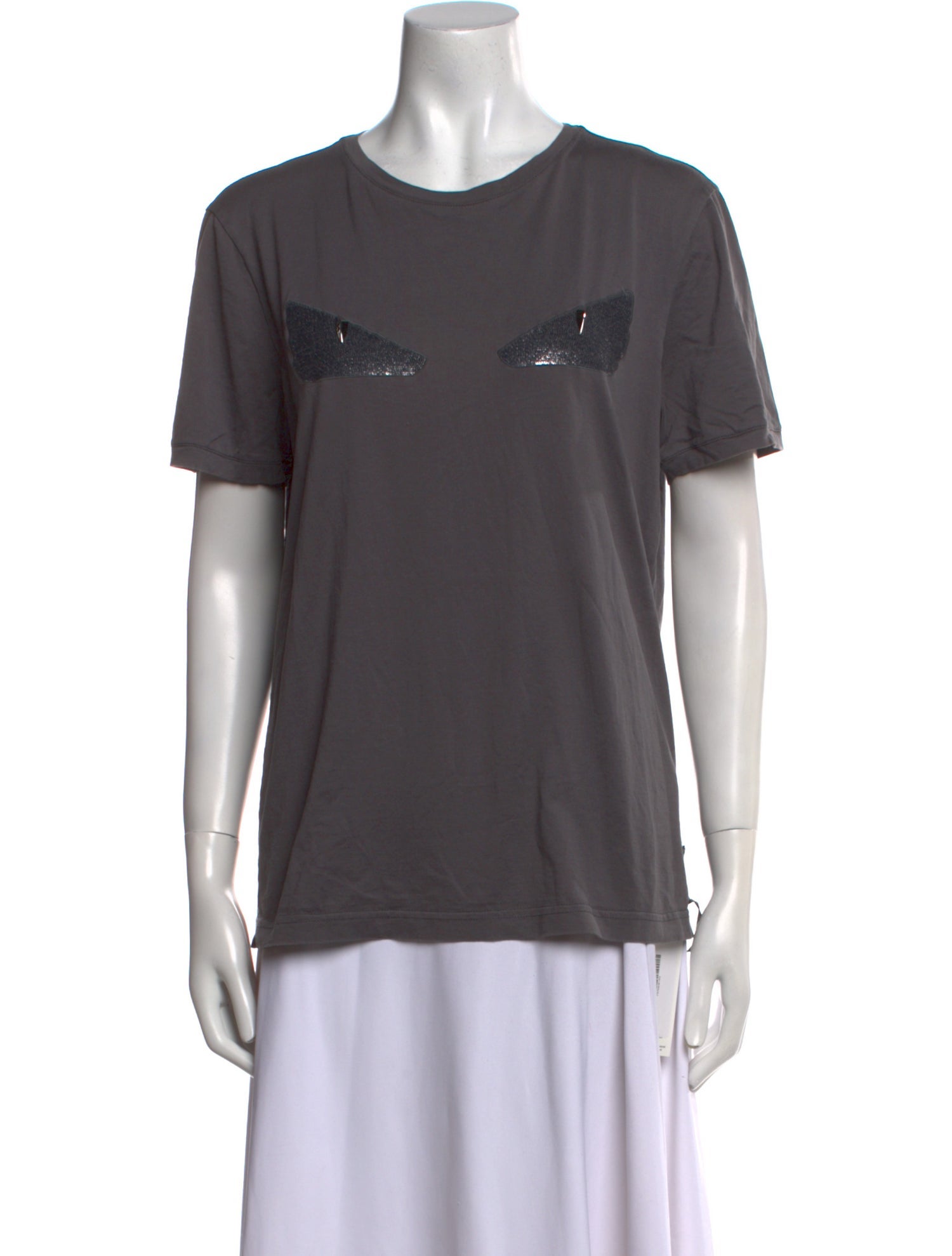 Fendi Scoop Neck Short Sleeve T-Shirt