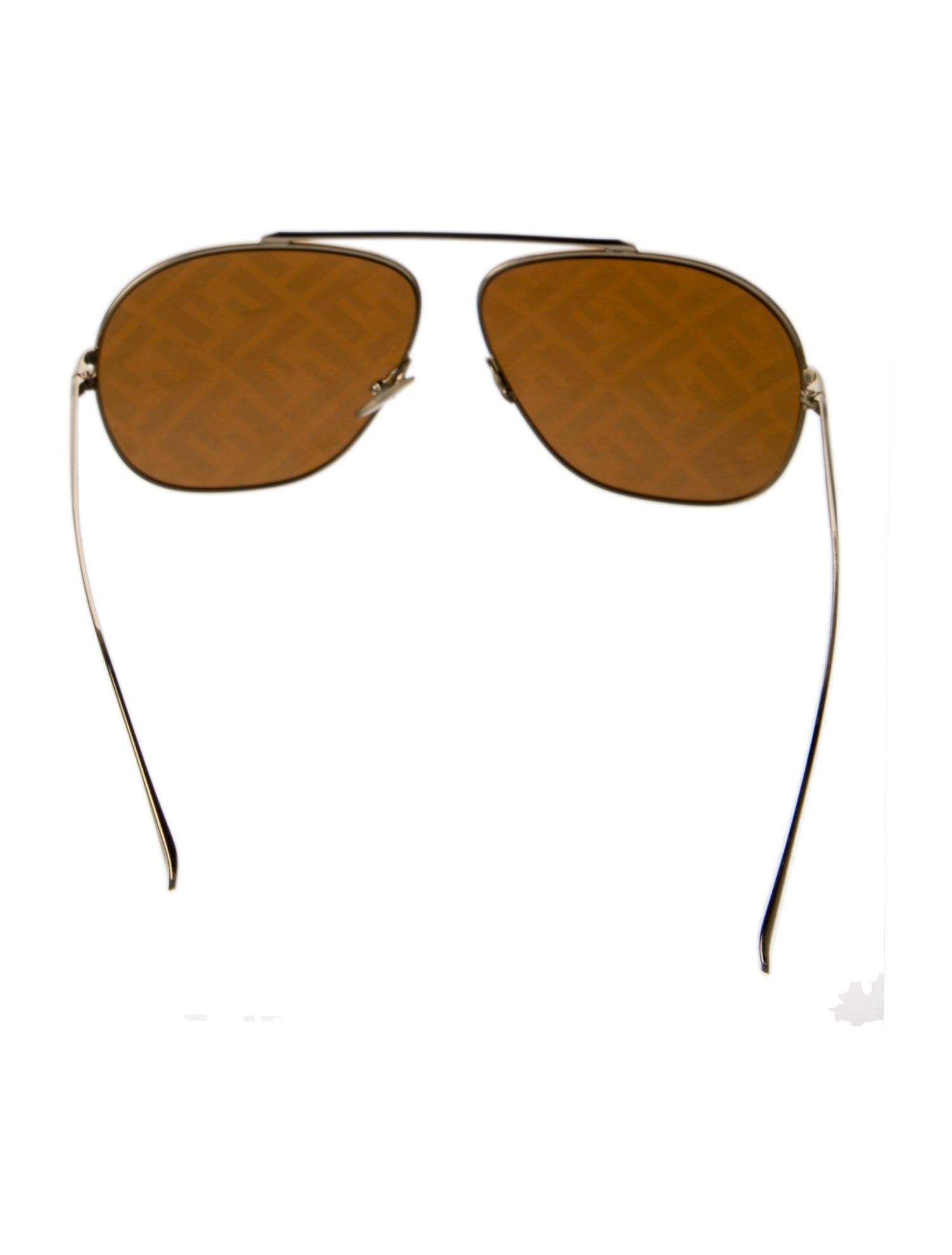 Fendi Zucca FF Logo Aviator Sunglasses