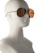 Fendi Zucca FF Logo Aviator Sunglasses