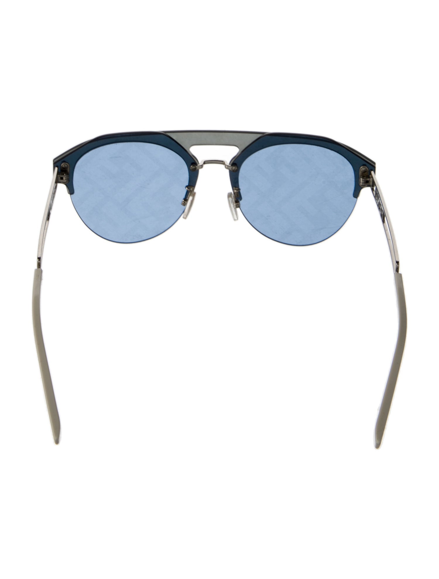 Fendi Zucca FF Logo Round Sunglasses