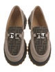 Fendi Zucca FF Logo Suede Loafers