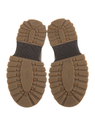 Fendi Zucca FF Logo Suede Loafers