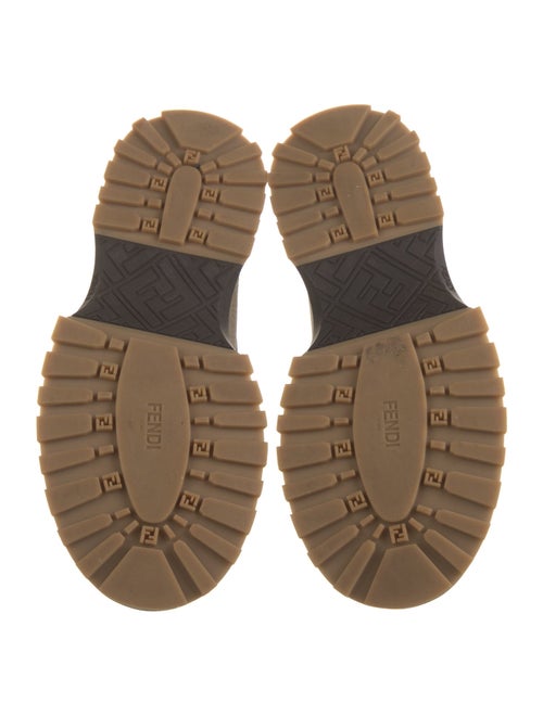 Fendi Zucca FF Logo Suede Loafers