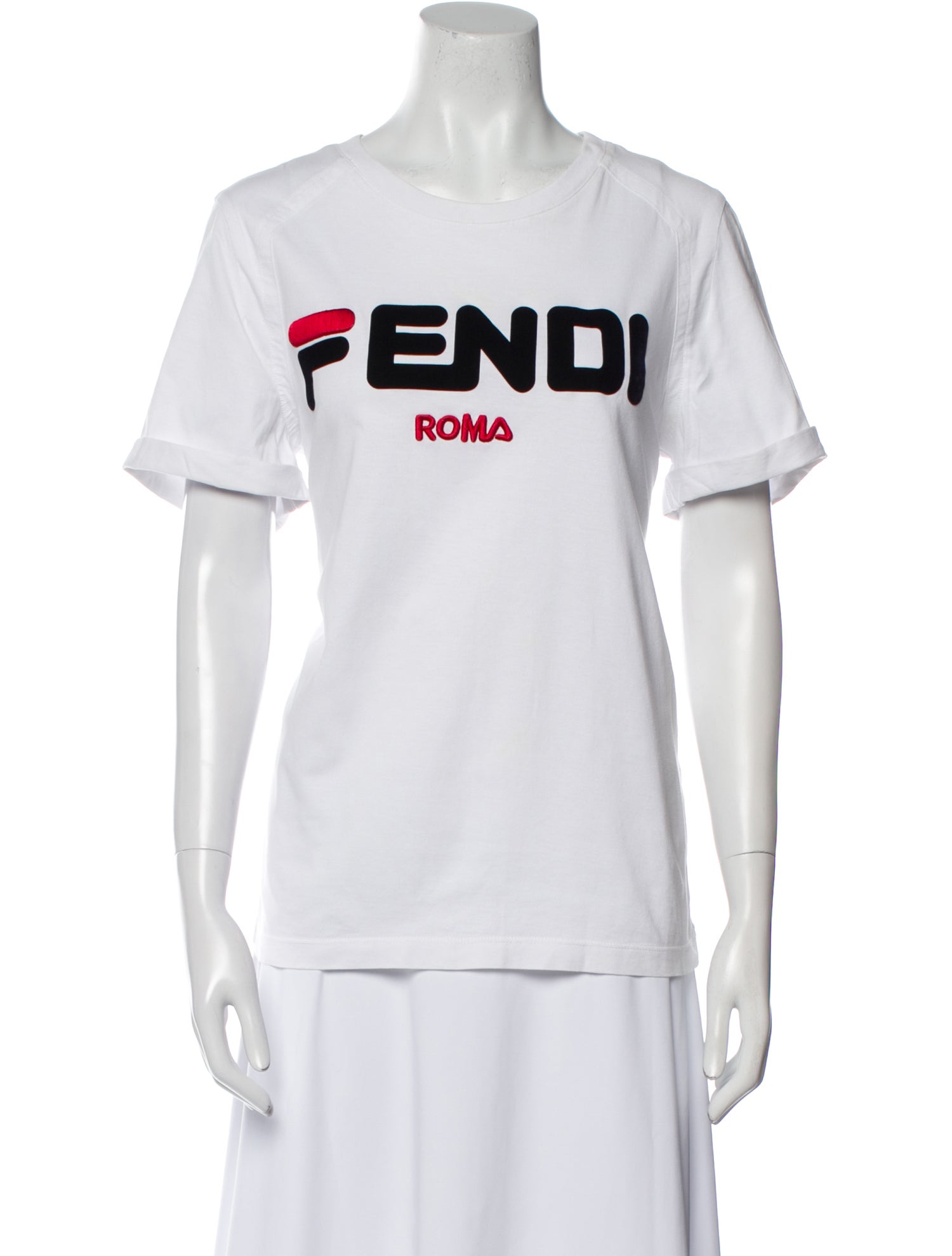 Fendi Graphic Print Crew Neck T-Shirt