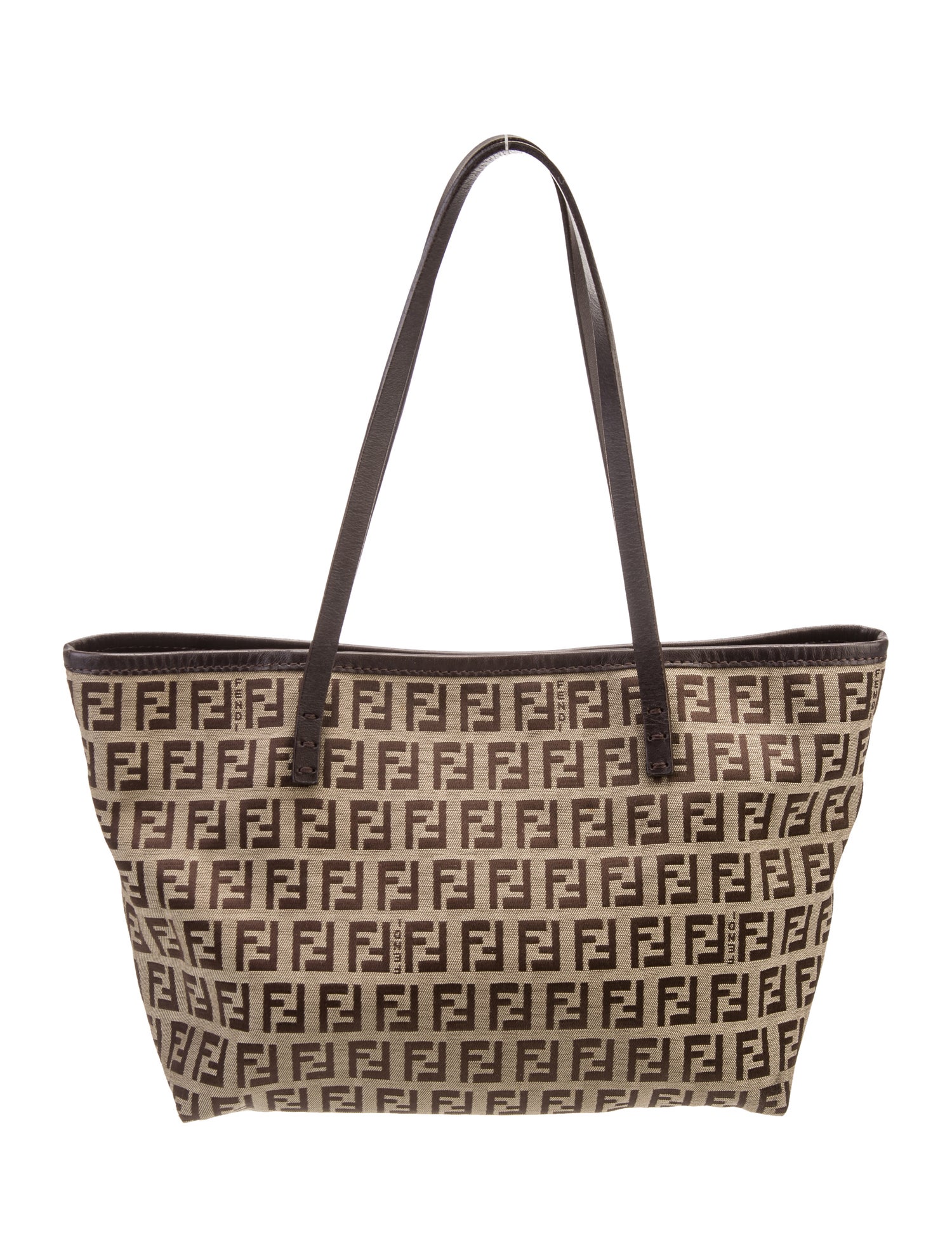 Fendi Zucchino FF Roll Tote Small Vintage