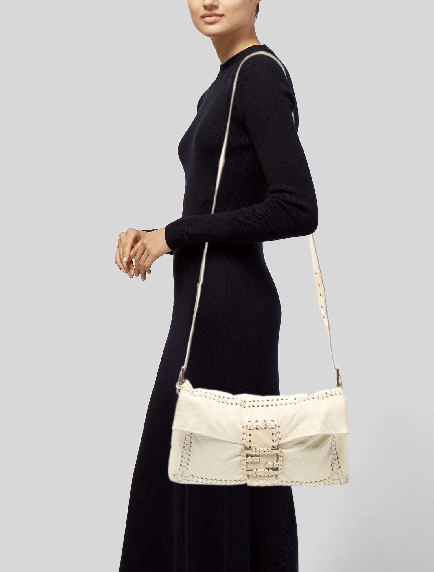 Fendi Leather Baguette