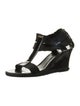 Fendi Patent Leather T-Strap Sandals