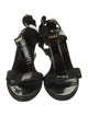 Fendi Patent Leather T-Strap Sandals