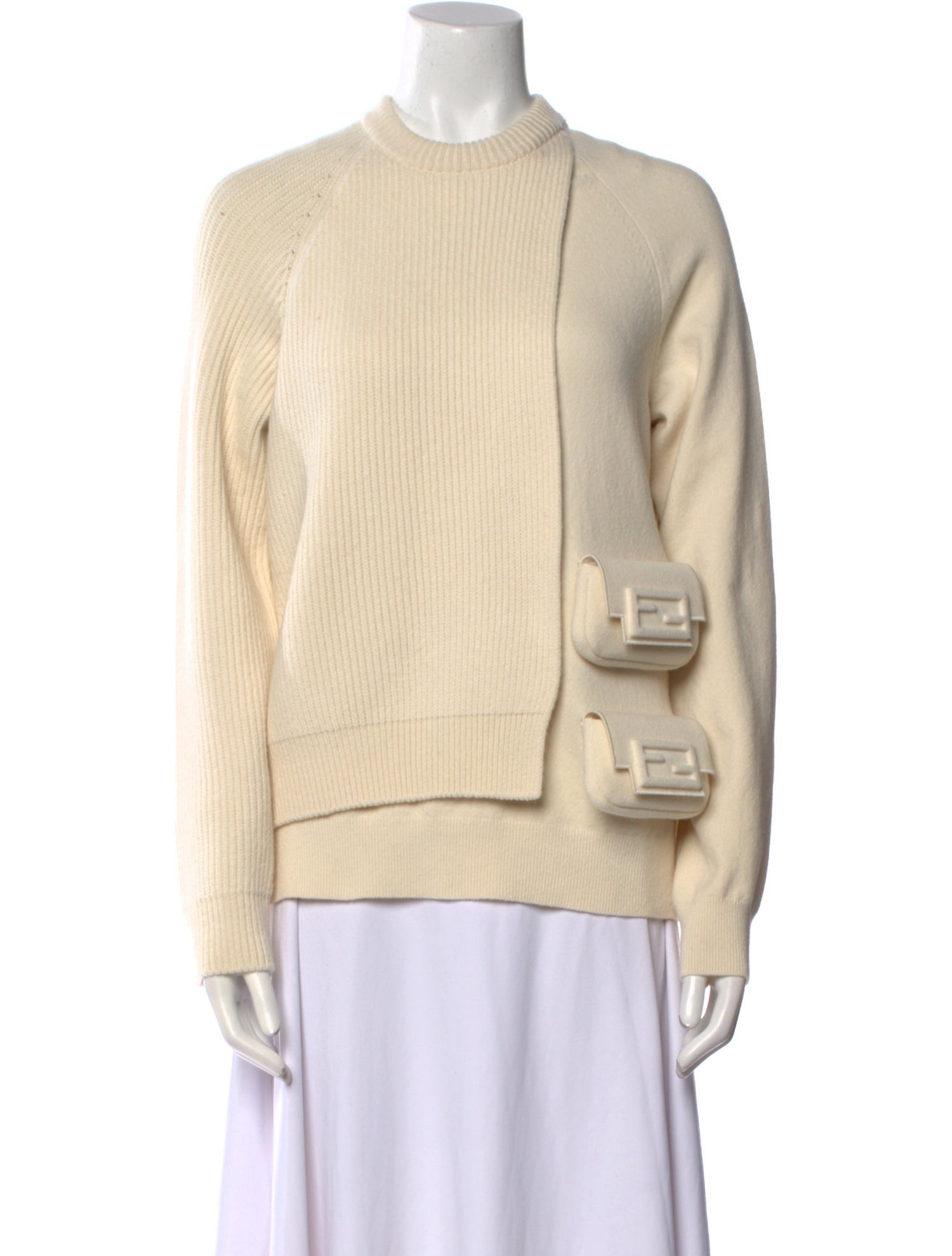 Fendi Wool Crew Neck Sweater w/ Tags