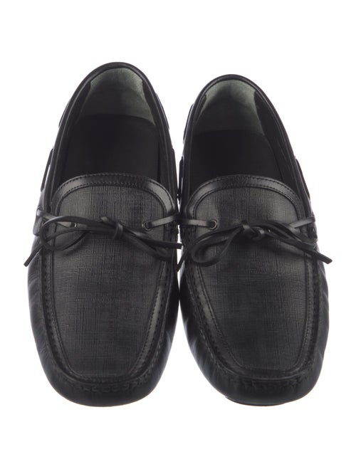 Fendi Zucca FF Logo Leather Drivers