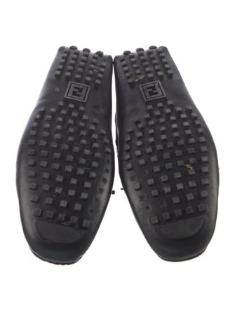 Fendi Zucca FF Logo Leather Drivers