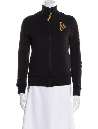 Fendi Mock Neck Long Sleeve Sweatshirt