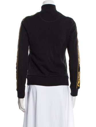 Fendi Mock Neck Long Sleeve Sweatshirt
