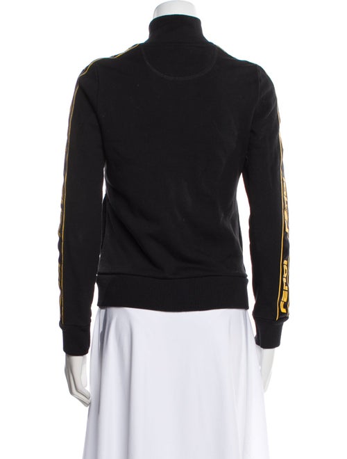 Fendi Mock Neck Long Sleeve Sweatshirt
