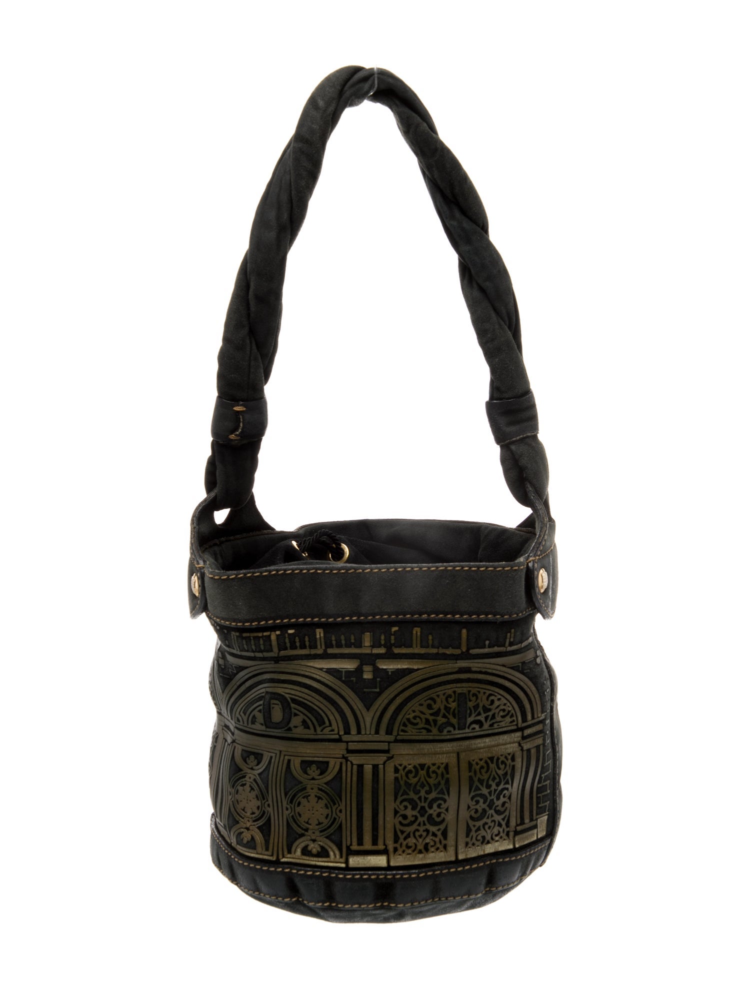 Fendi Suede Shoulder Bag