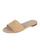 Fendi Raffia Slides