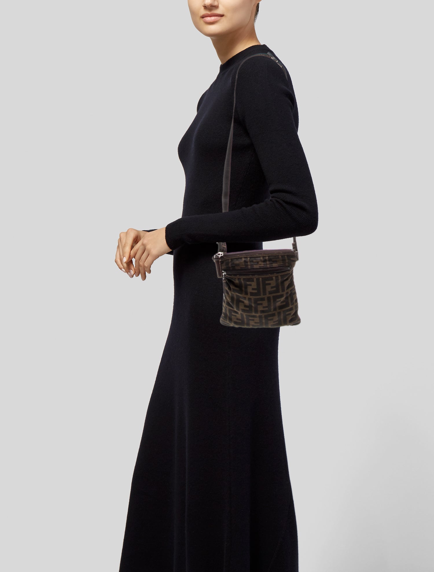 Fendi Zucca FF Messenger Bag