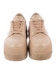 Fendi Leather Wedge Sneakers