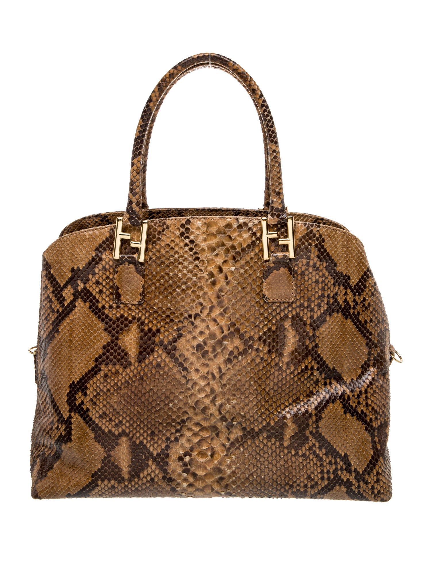 Fendi Snakeskin Top Handle Bag Vintage