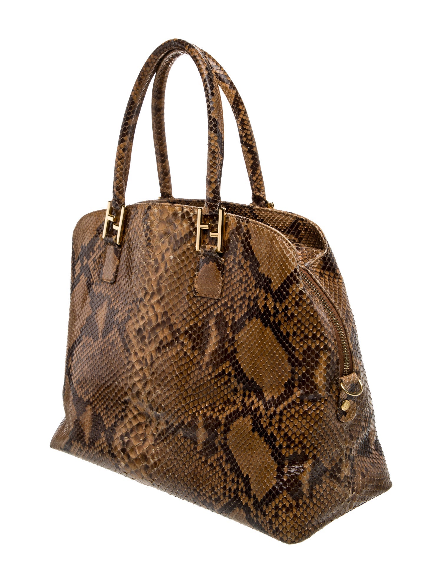Fendi Snakeskin Top Handle Bag Vintage