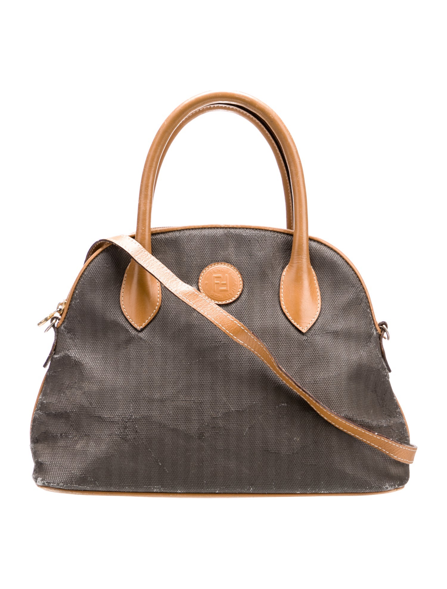 Fendi Pequin Top Handle Bag