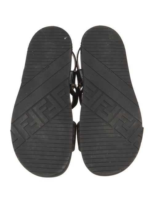 Fendi Zucca FF Logo Canvas Slingback Sandals