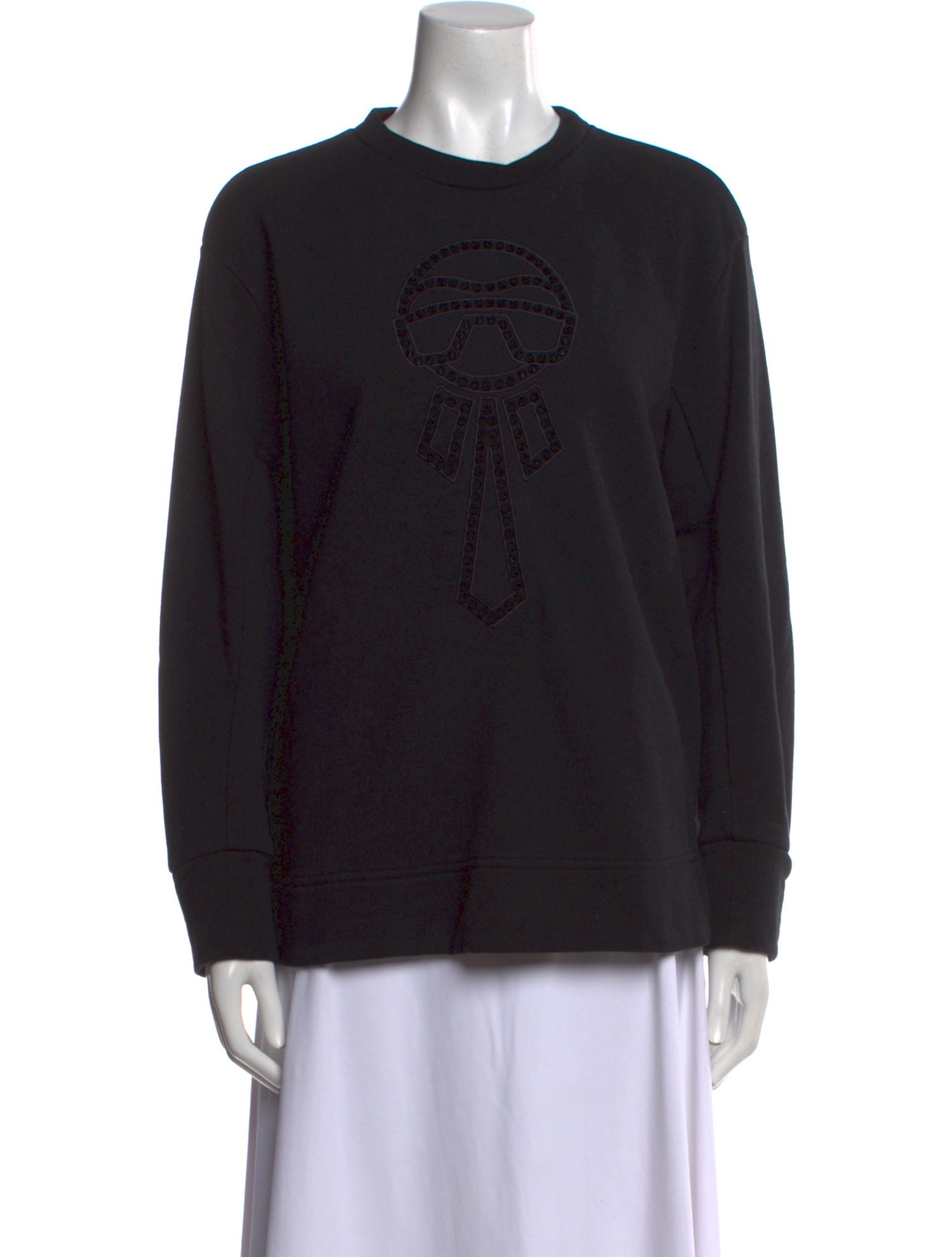 FENDI x Karl Lagerfeld Graphic Print Crew Neck Sweatshirt