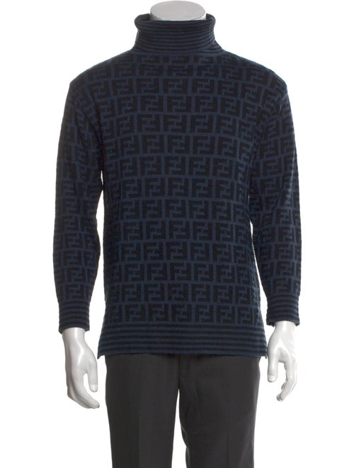 Fendi Zucca FF Logo Printed Cardigan