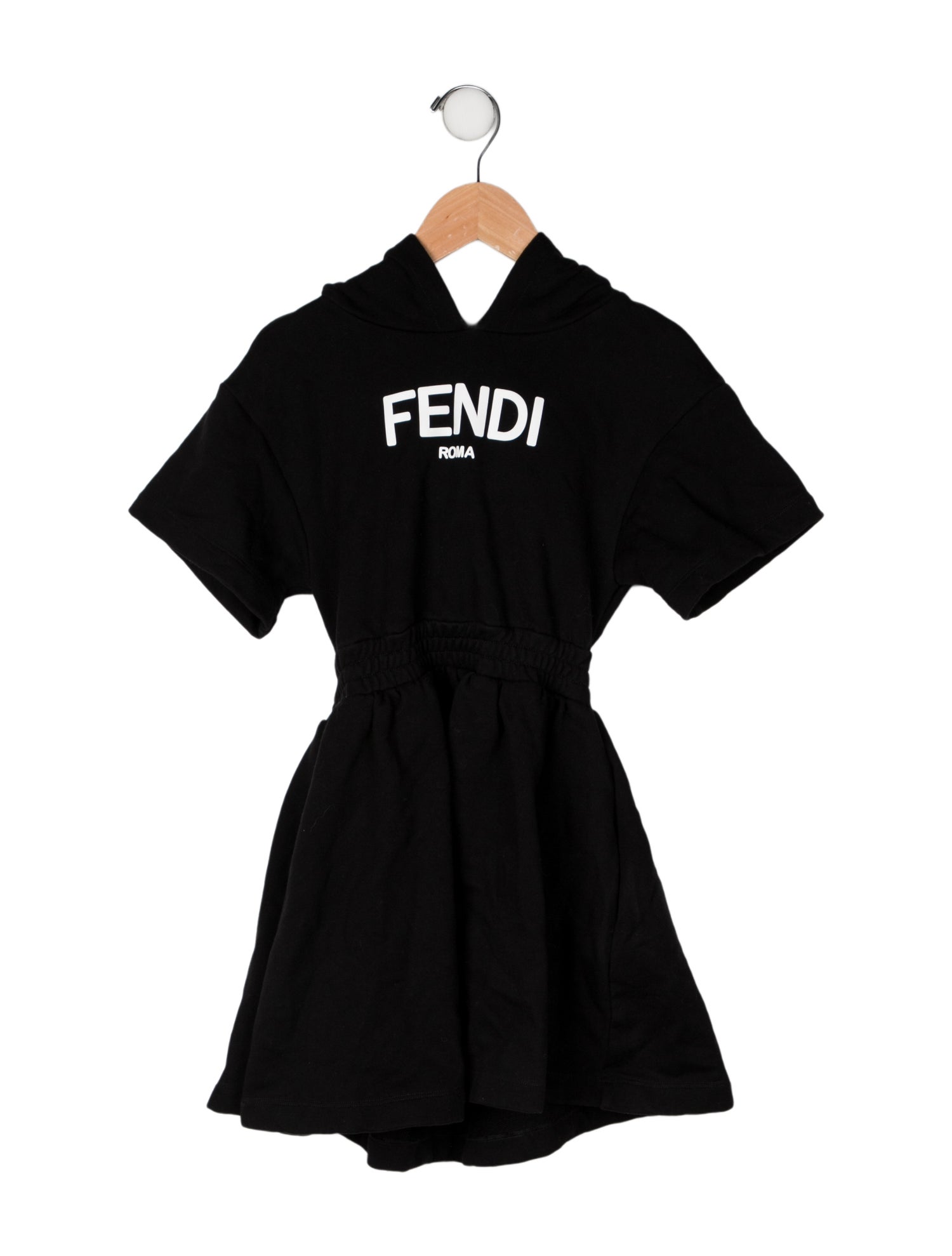 Fendi Hooded Short Sleeve Dress