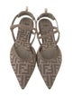 Fendi Printed Slingback Flats