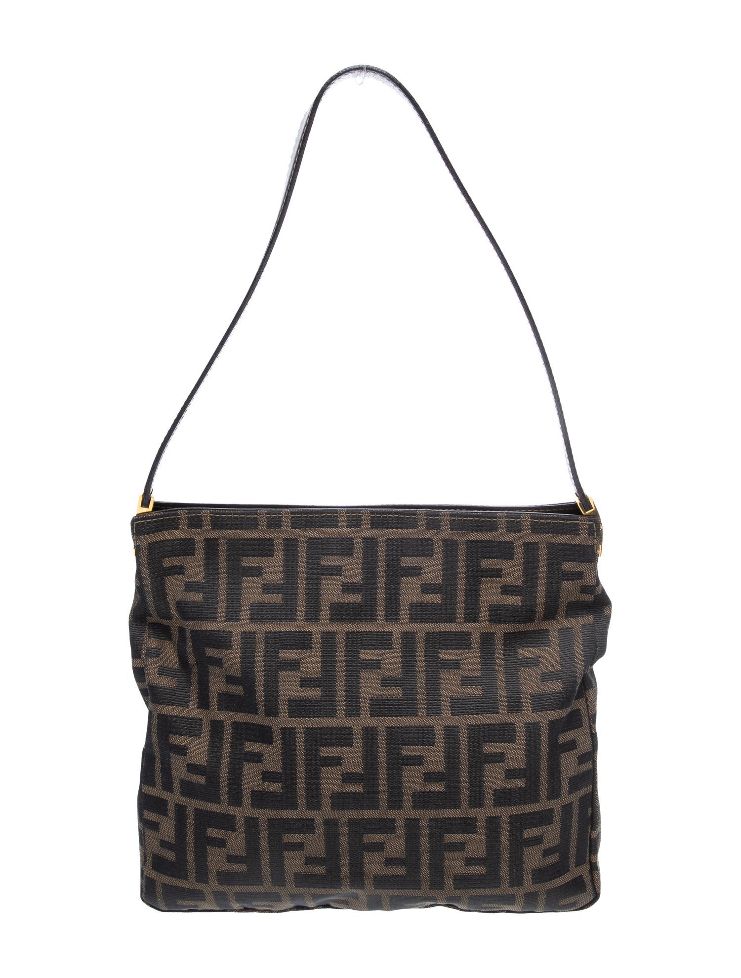 Fendi Zucchino FF Top Handle Bag