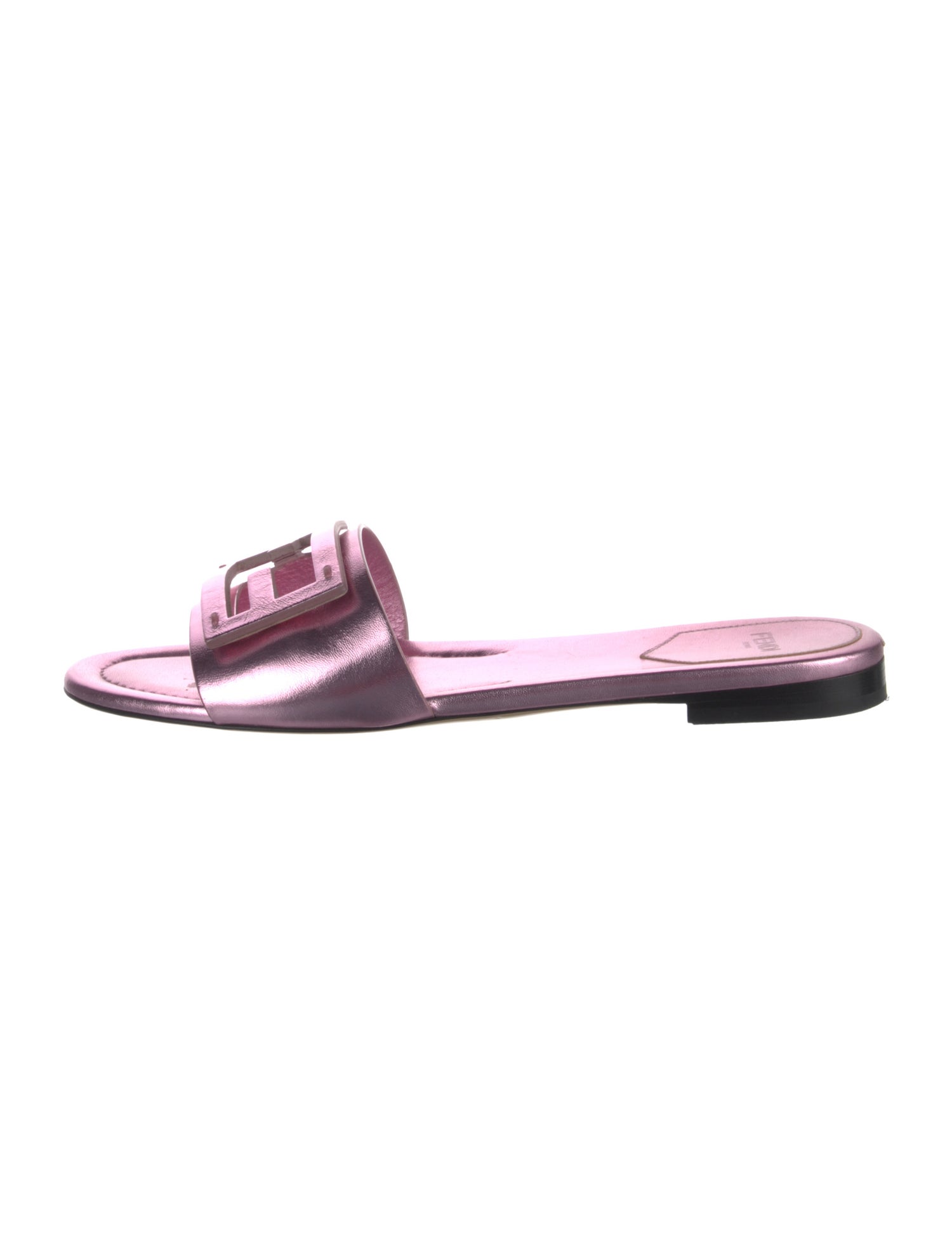 Fendi Leather Slides