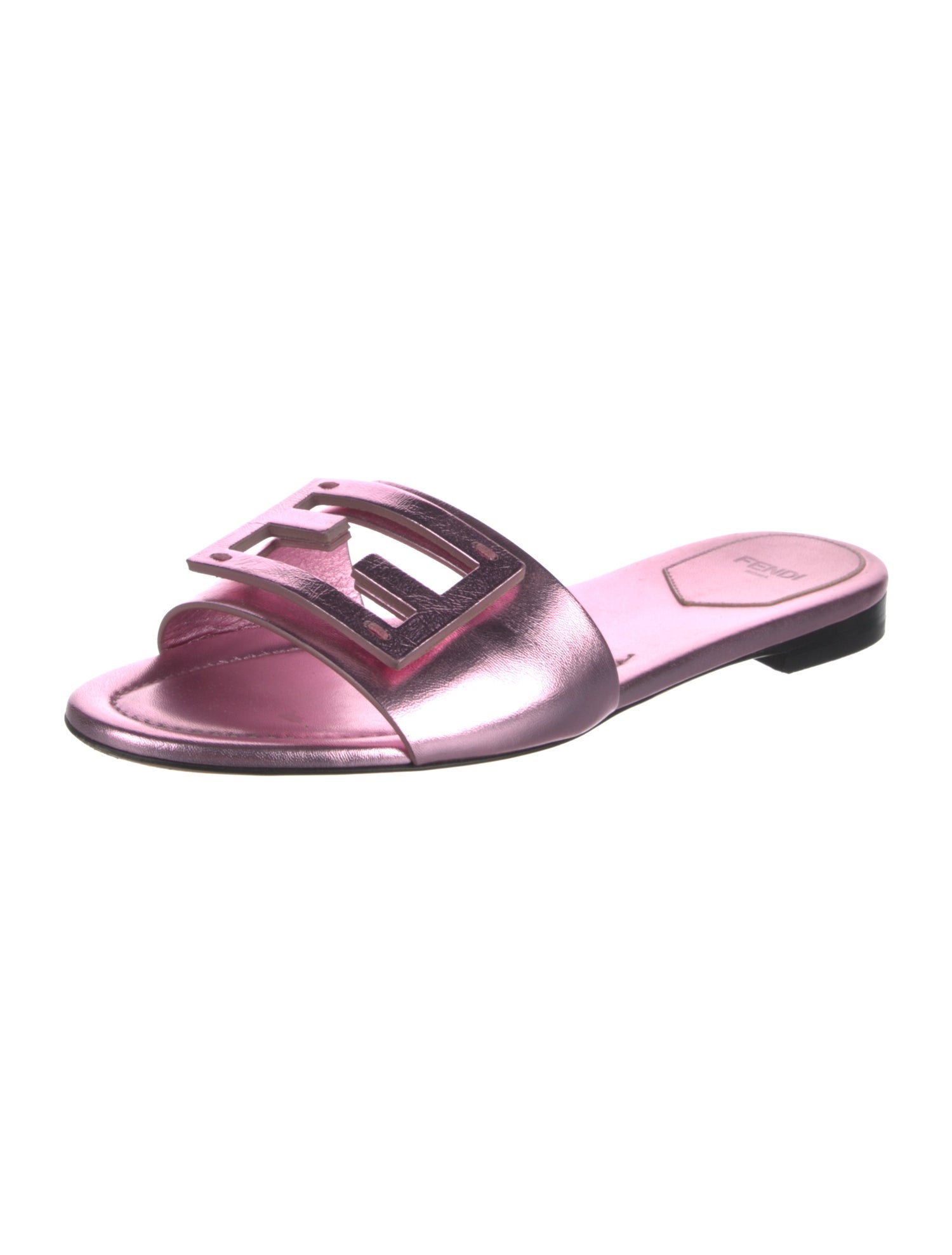 Fendi Leather Slides