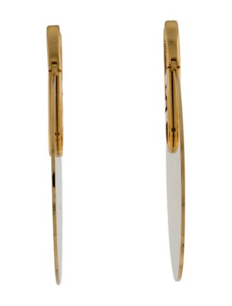 Fendi O'Lock Drop Hoop Earrings