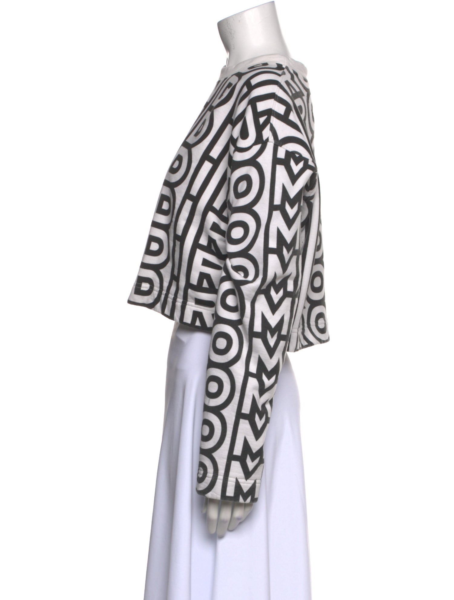 Fendi Printed Scoop Neck Crop Top