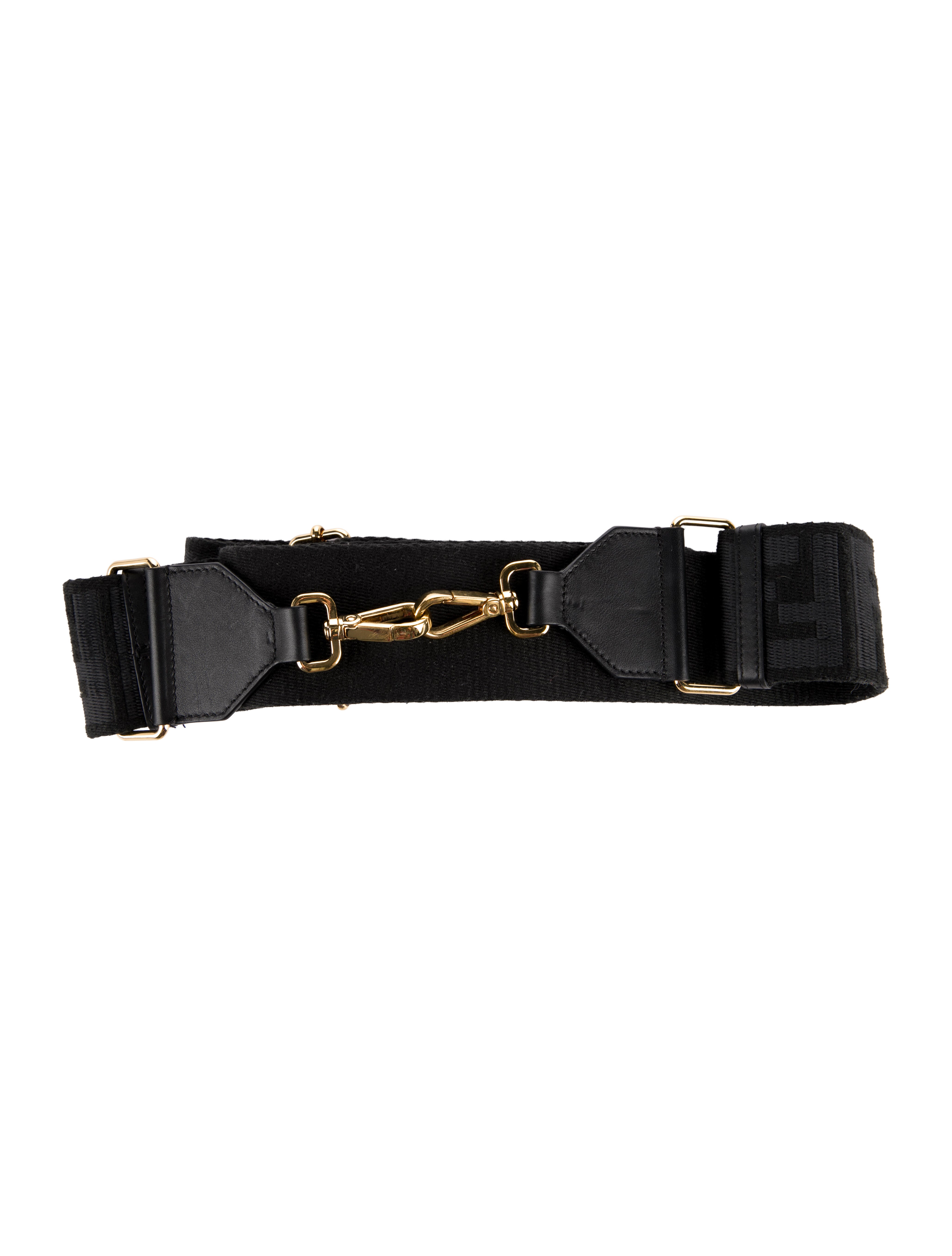 Fendi Leather Trim Bag Strap