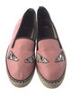 Fendi Monsters Motif Leather Espadrilles