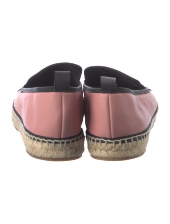 Fendi Monsters Motif Leather Espadrilles