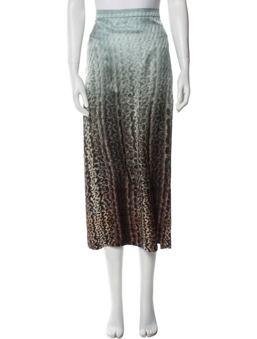 Fendi Silk Midi Length Skirt