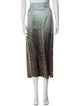 Fendi Silk Midi Length Skirt